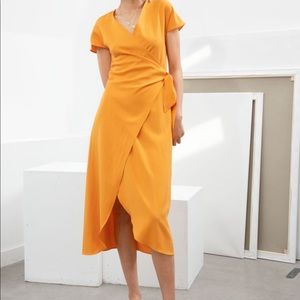 & Other Stories wrap midi dress